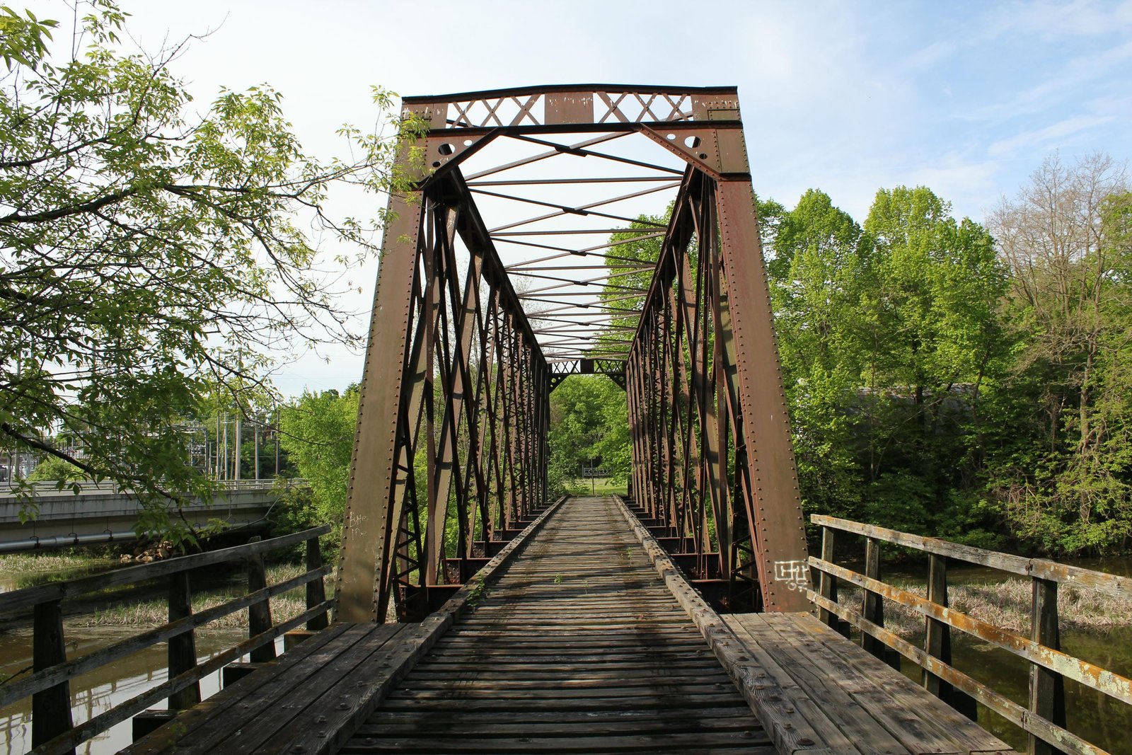 Looking south